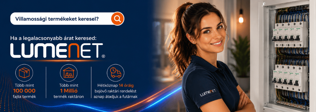 Közel 100 000 fajta villamossági termék egy helyen!