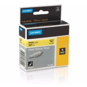   Dymo szalag  9mmx1,5m   Zsugor (melegíthető) Sárga  18054 1,73mm-3,73mm