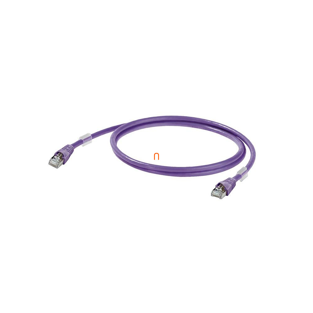 W. IE-C6FP8LM0050M40M40-M patch kábel, CAT6A, 5m, magenta LSZH 1201270050