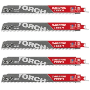   Milwaukee Orrfűrészlap Keményfémhez, TCT Torch 230mm x 10Tpi 5db 48475552