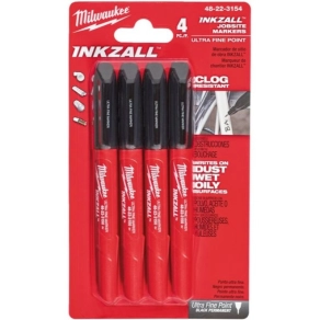   Milwaukee INKZALL Jelölő filc 0,6mm hegyű Fekete  (4db/cs) 48223154