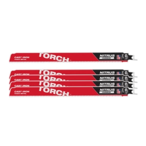   Milwaukee Szablyafűrészlap Torch Nitrus TCT 300x10 mm (5 db/cs) 48006553