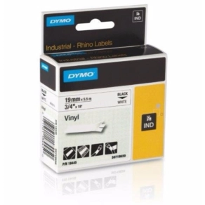 Dymo szalag 19mm, fehér színes vinyl 18445  Rhino 5000-hez
