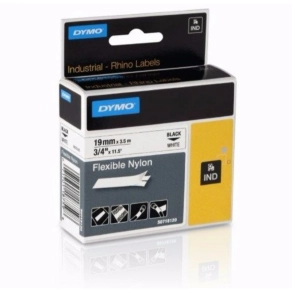   Dymo szalag ID1 nylon,19mm x3,5m fehér /18759/18489/  Rhino 5000-hez (ex-18489)