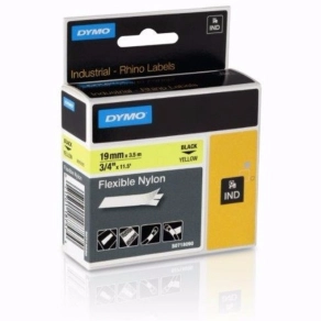   Dymo szalag ID1 nylon,19mm x3,5m sárga /18757/18491/  Rhino 5000-hez