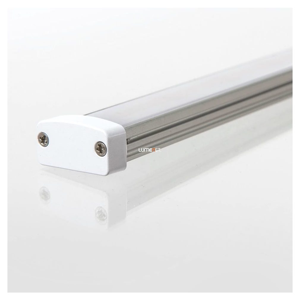 Vízmentes alumínium LED profil szett IP65 opál fedéllel és végzáróval, 2méter/szál