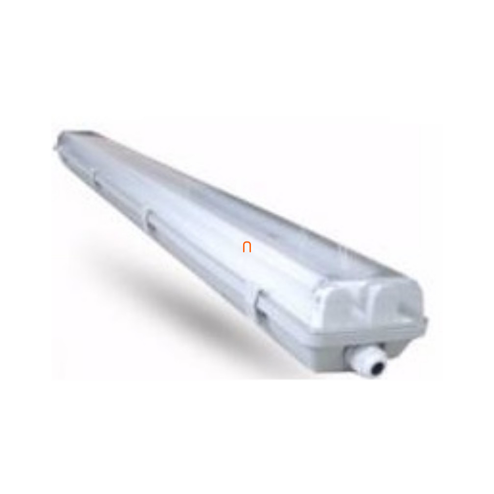 LED Por- és páramentes üres lámpatest 1x36W méret, LED csőhöz szerelve PC búra IP65 Prelux 771 IBV