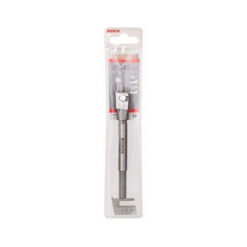 Bosch állítható marófúró,15-45mm x120mm (2608596333) Megmunkálható anyagok: fa,kő – Készlet erejéig!!!