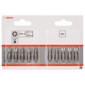 Bosch bit PH2 25 mm Extra kemény 10db/cs (2607001512)