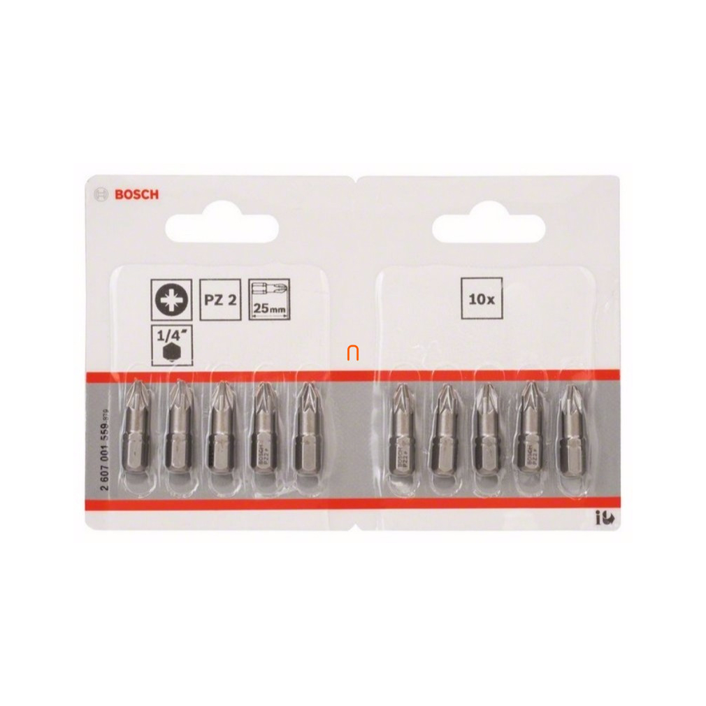Bosch bit PZ2 25 mm Extra kemény 10db/cs (2607001559)