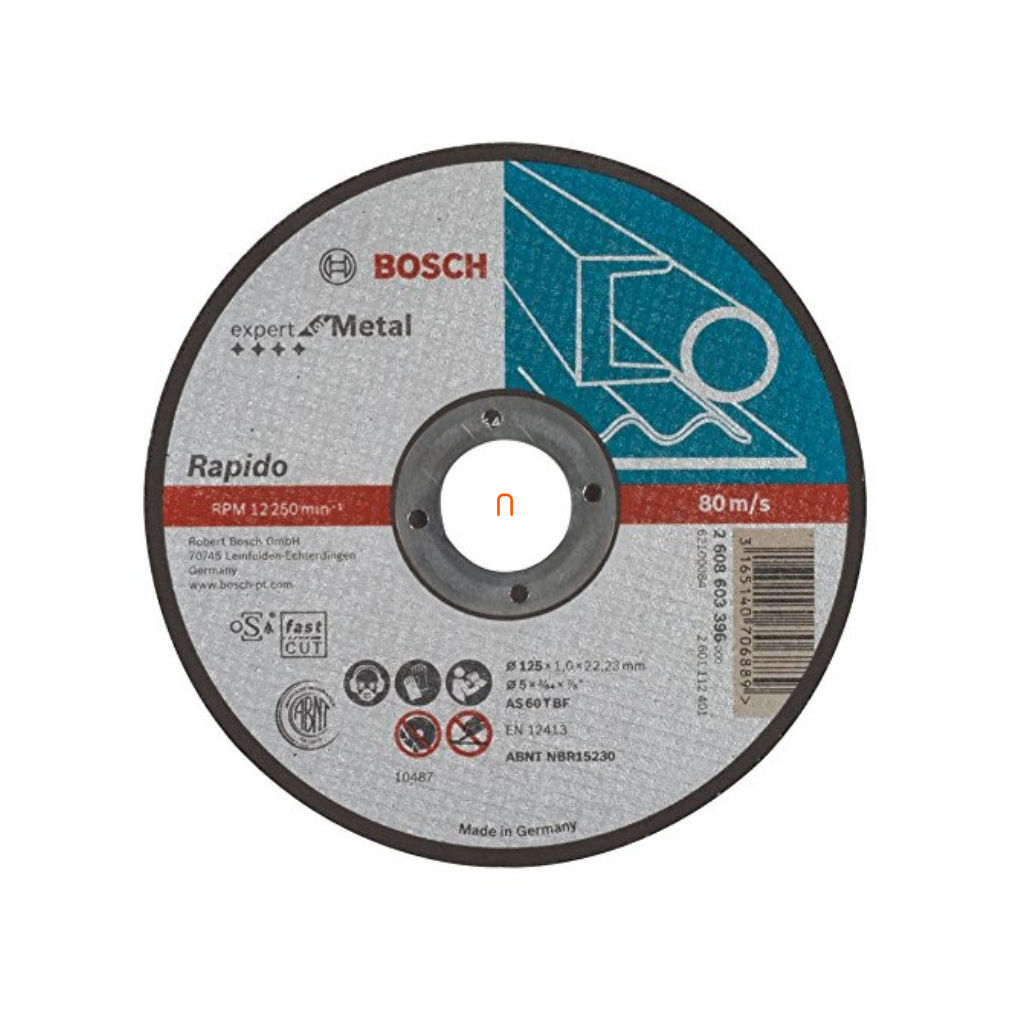 Bosch Darabolótárcsa, egyenes, Expert for Metal – Rapido 125x1mm (2608603396)