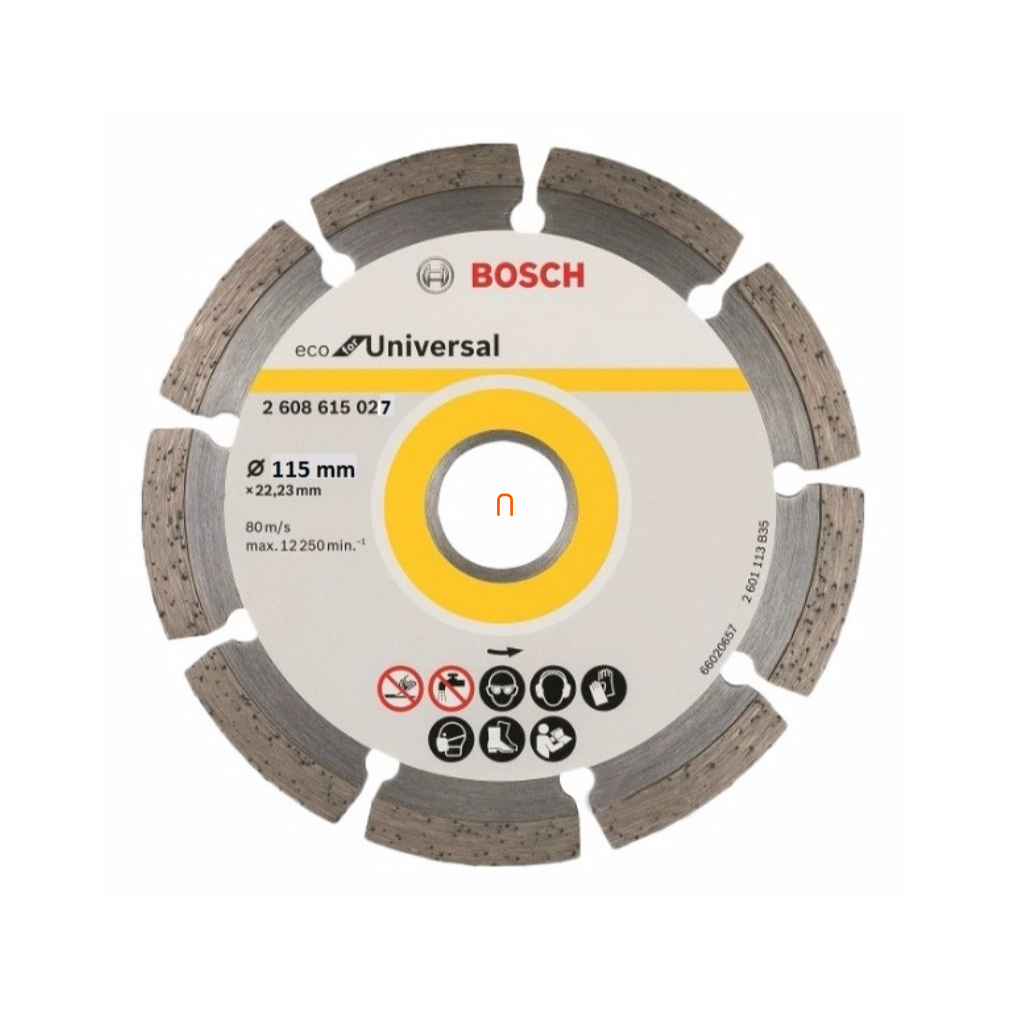 Bosch gyémánt vágótárcsa 115x22 33 mm ECOforUniversal (2608615027)