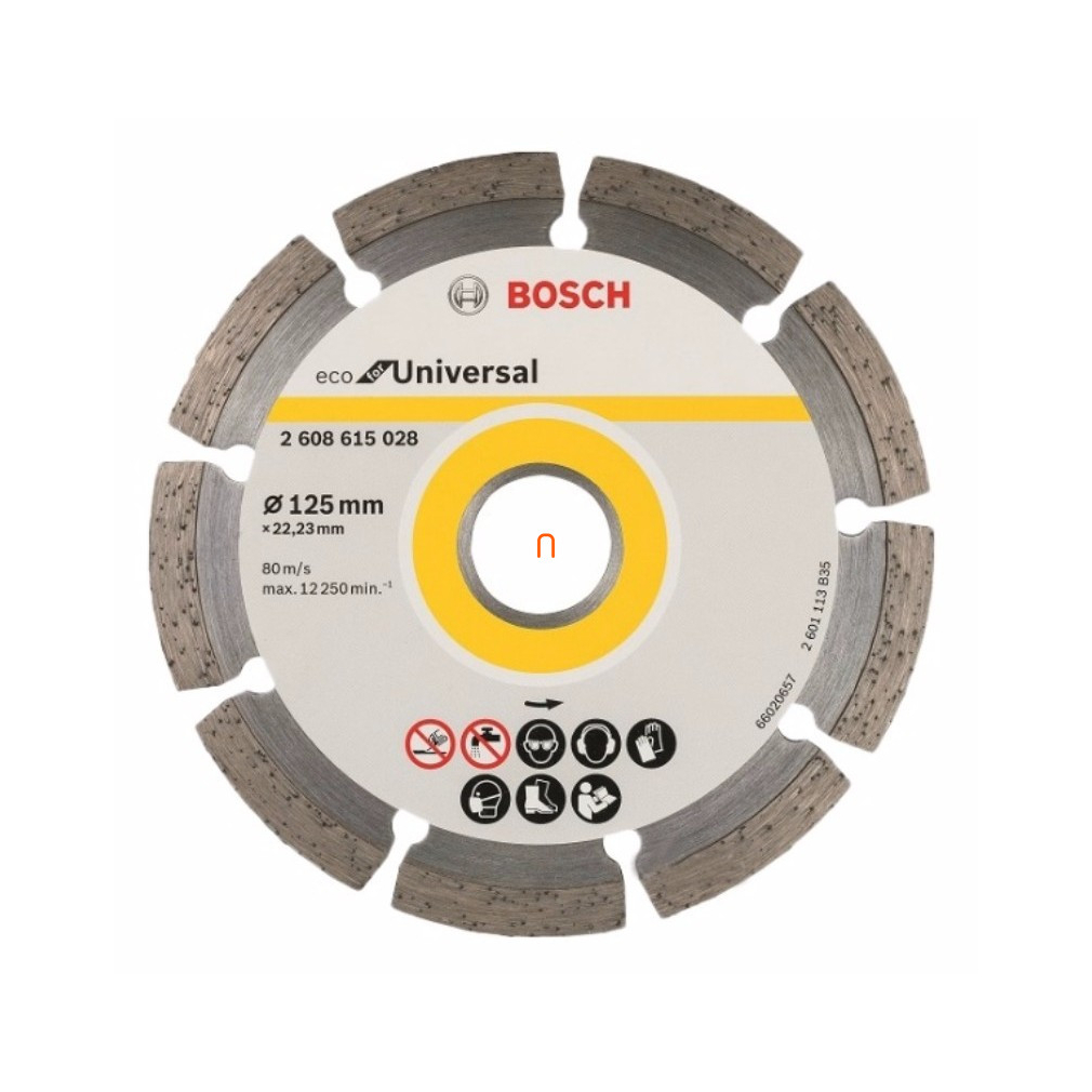Bosch gyémánt vágótárcsa 125x22 33 mm ECOforUniversal (2608615028)