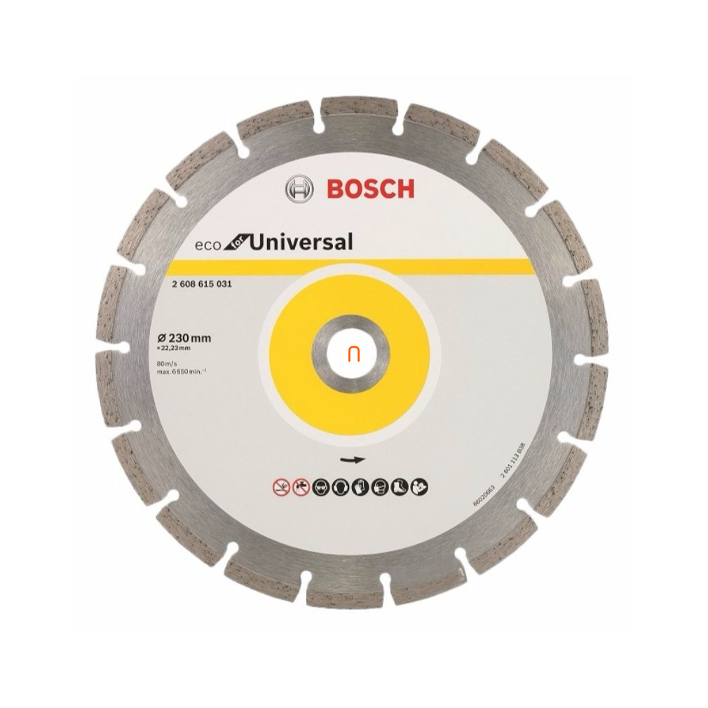 Bosch gyémánt vágótárcsa 230x22 33 mm ECOforUniversal (2608615031)