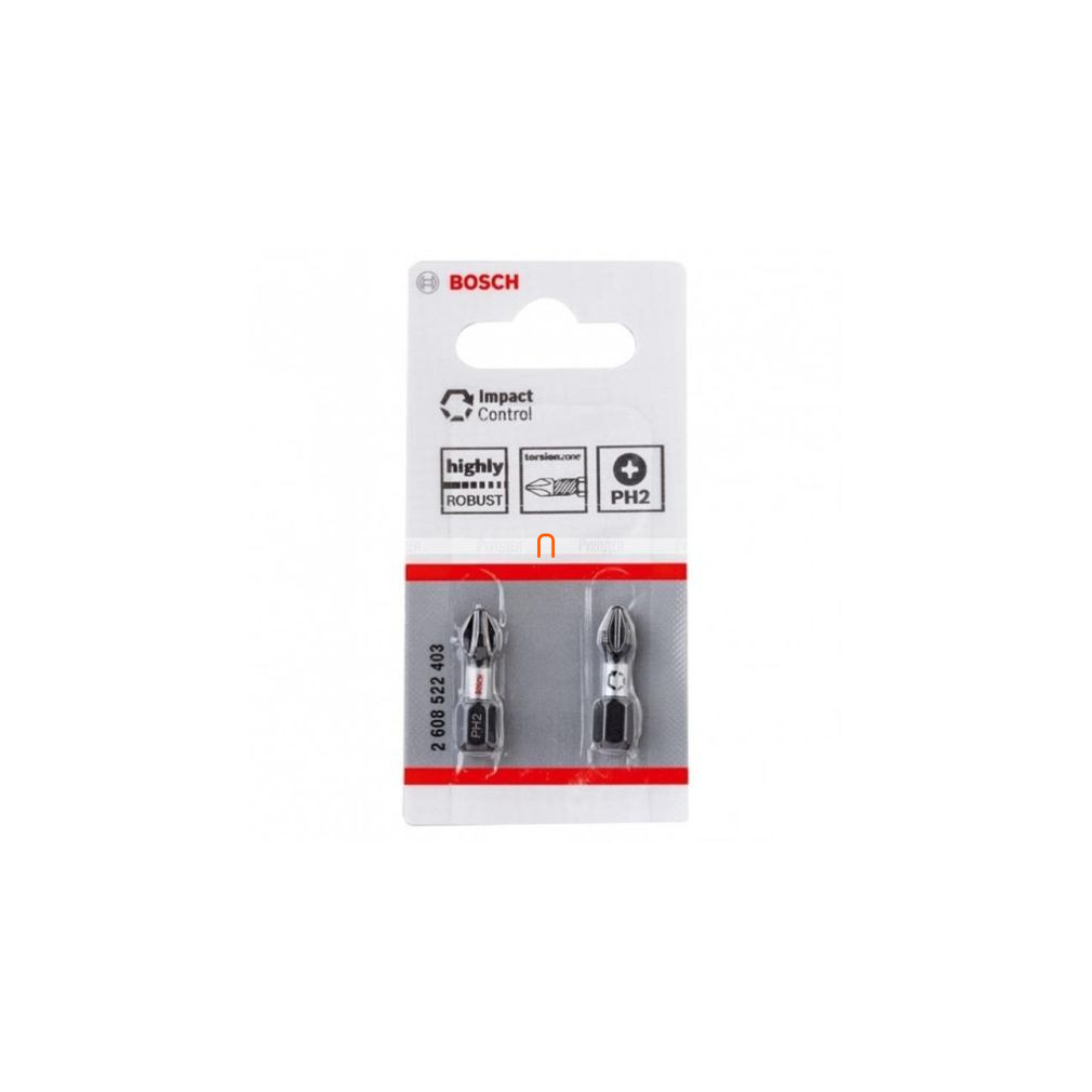 Bosch bit 2xPZ2 25 mm 2db/cs (2608522401)