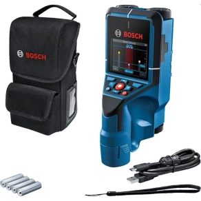 Bosch D-tect 200 C falszkenner + 4xAA elemek + elem adapter + USB-C kábel + csuklópánt 0601081600
