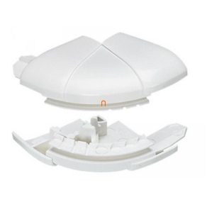   Legrand DLP külső könyök 50 mm mély 2 rekeszes csatornához - 10635