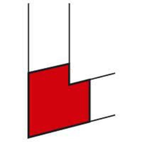   Legrand DLP lapos kanyarelem 80x65 mm-es csatornához PVC - 10768