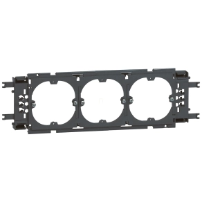   Legrand DLP alu 3-as keret szerelvény 85 mm fedélhez, Ø60 - 11169