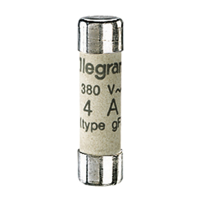   Legrand Lexic hengeres olvadóbiztosító 4A gG 8, 5 x31, 5 kiolvadás jelző nélkül - 12304