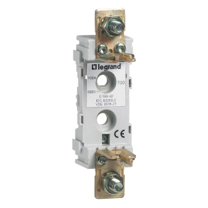   Legrand késes aljzat 000/00 1P 100A M8 kalapsínre is rögzíthető - 19942