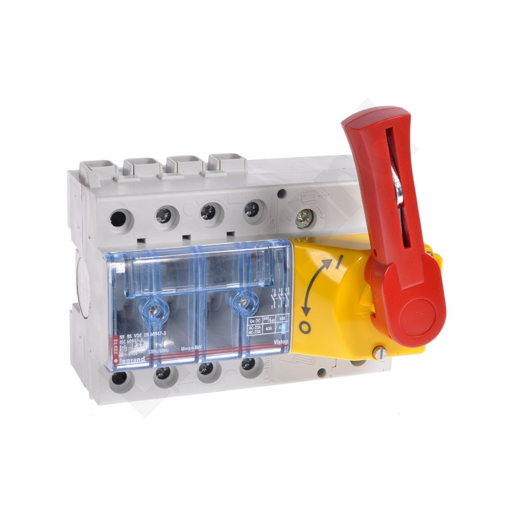 Vistop 3P 63A terhelésszak.kap.mellső P/S  022312