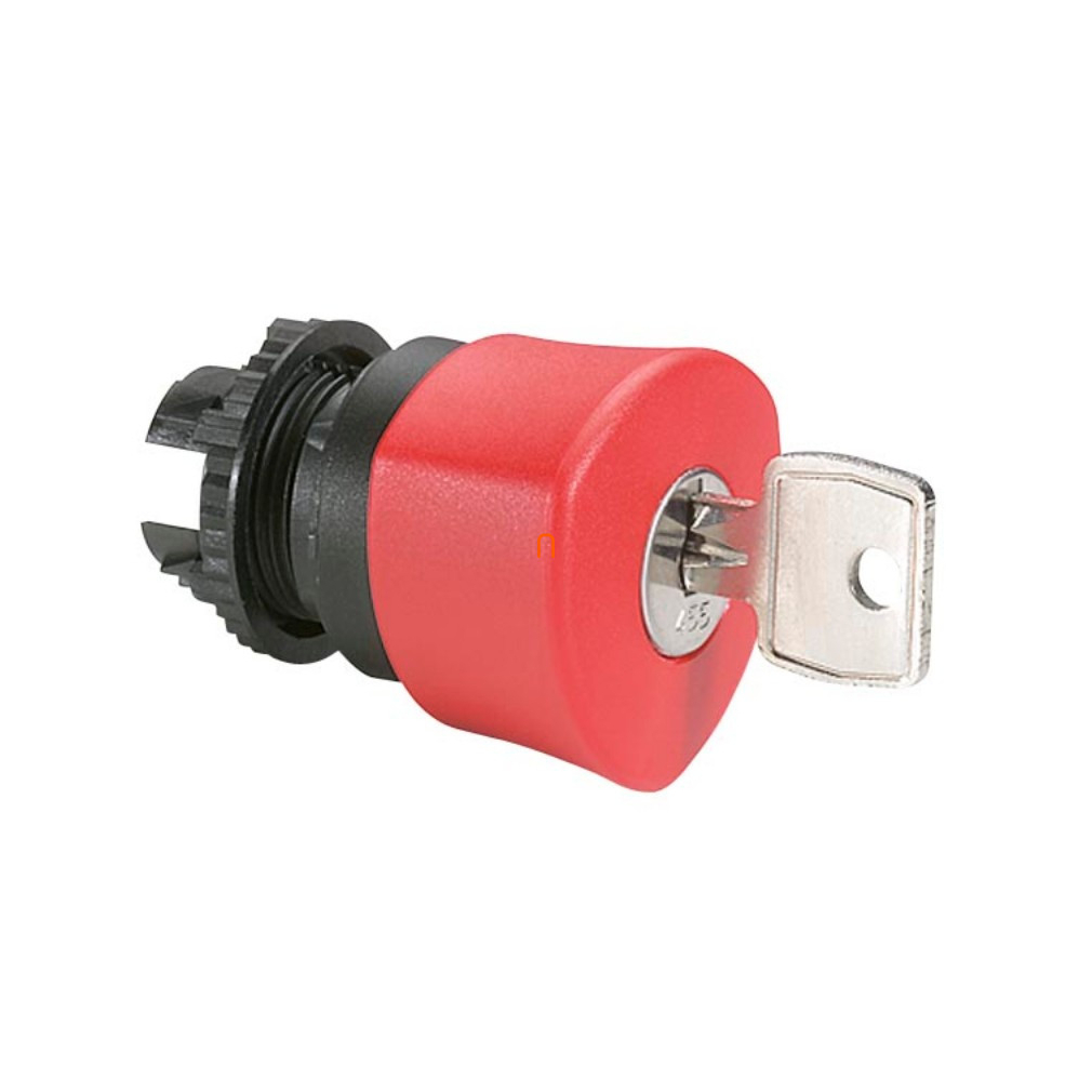 Osmoz 023891 vészleállító gomb reteszoldás kulccsal O40 - piros