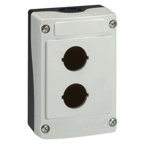 Legrand Osmoz üres doboz 2 lyuk-szürke - 24202