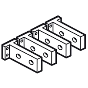 Legrand DPX 1600 hátsó csatlakozó 4P rövid lapos - 26382