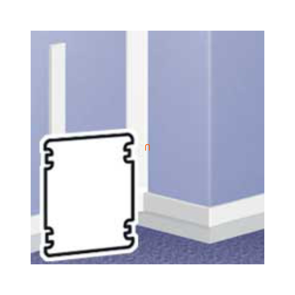 DLP mini csatorna kábelrögzítő 60x20 csatornához 030295