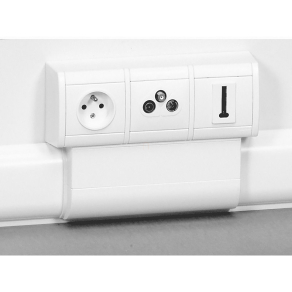   Legrand DLP mini szerelvénykeret 3, 80/120x20 csatornához, Ø60 - 31699