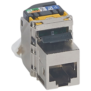   Legrand RJ45 Keystone Cat6A (UTP) gyorscsatlakozós 180° 500 Mhz - 33155