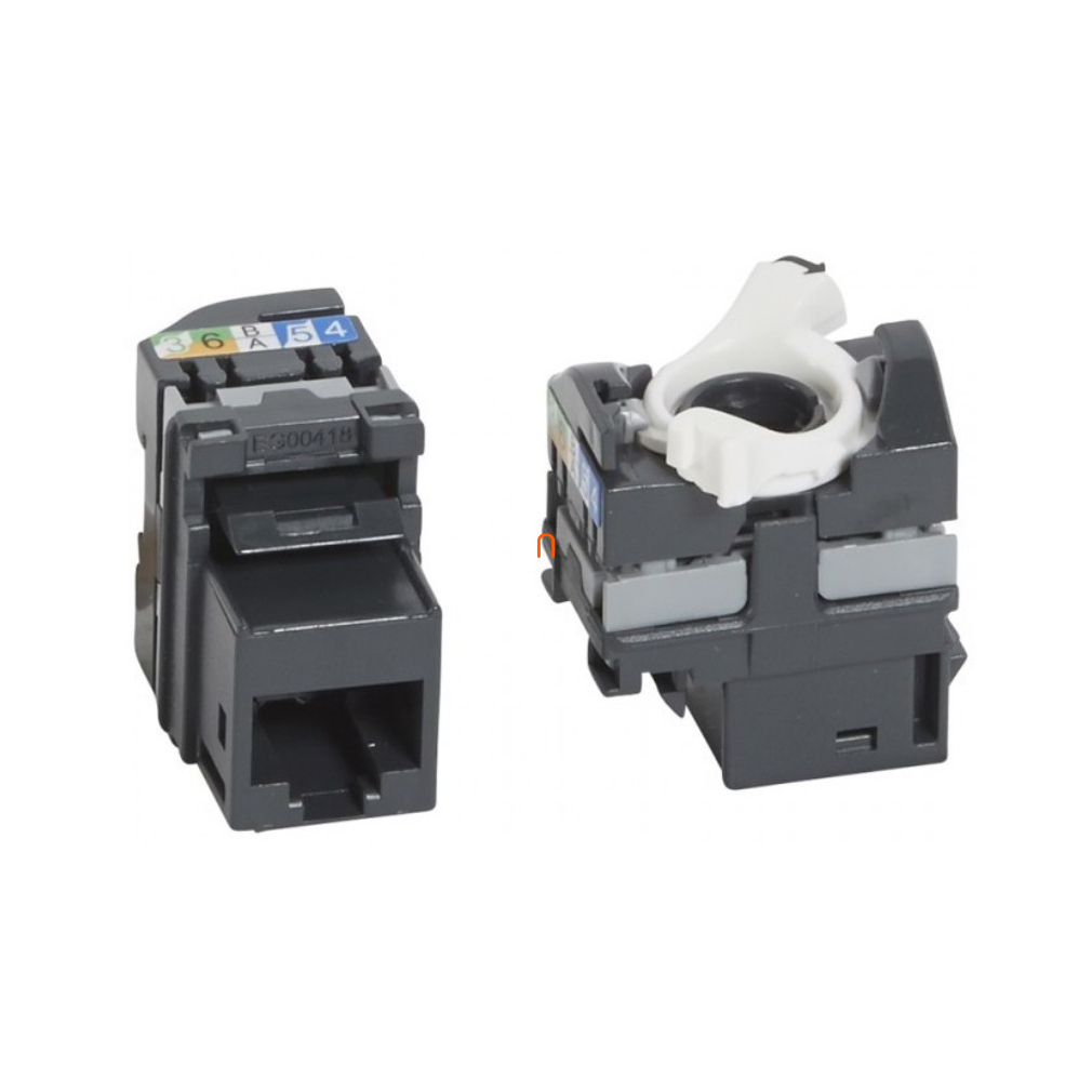 LEG.033180 RJ45 Keystone port Cat5e árnyékolatlan (UTP) LCS2 gyorscsatlakozós 180fok 100MHz 1Gigabit"