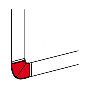   Legrand DLP padlószegély külső könyök 80x20 csatornához - 33747