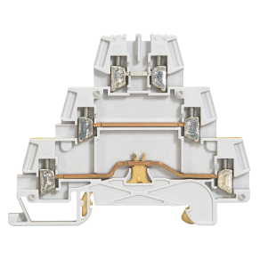   Legrand Viking3 fázis 2, 5mm2 aktor sorkapocs szürke fémtalp, PNE 3 emeletes csavarral - 37152