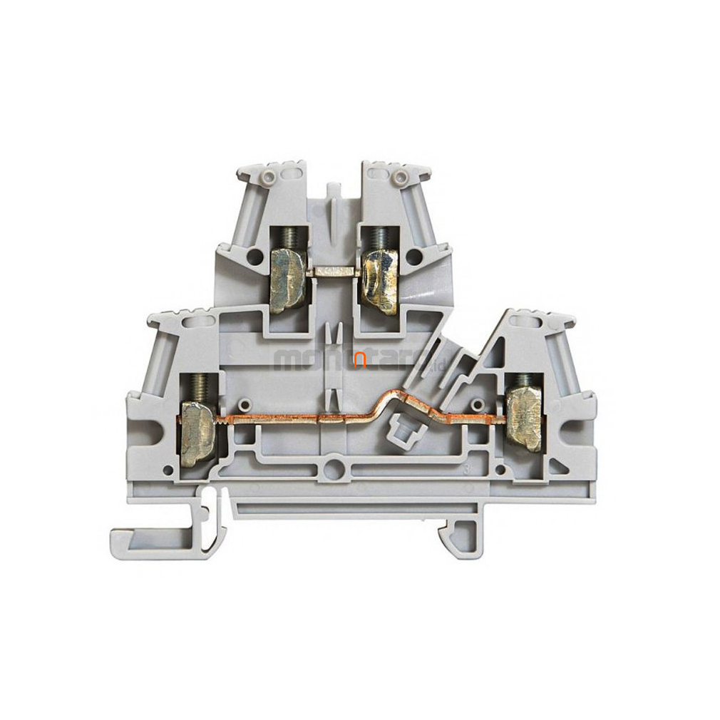Legrand 037167 Viking3 fáz. 2,5mm2 sorkapocs szürke 2 em.csav.