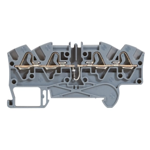   Legrand Viking3 fázis4mm2 diódás sorkapocs 4 vezetékes, 2-2 be/ki szürke 1 emeletes rugós - 37254