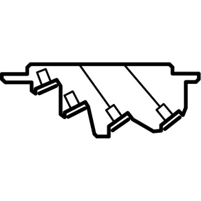 Legrand XL3 gyűjtősín tartó, függőleges 400A - 37310