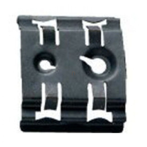   Legrand csavaros fém adapter kalap sínekhez, 10mm széles, két menetes furattal - 37439