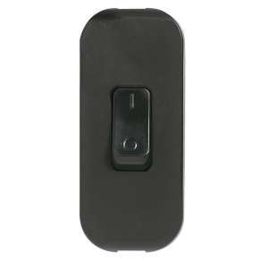   Legrand zsinórközi kapcsoló fekete 2A, 250V 2 pólusú - 40194