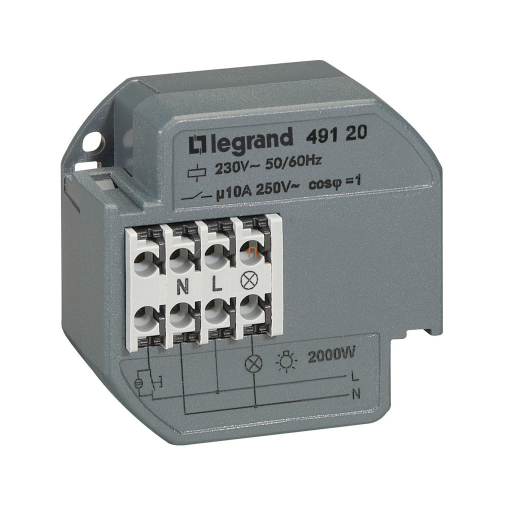 Leg.049120 CX3 impulzusrelé szerelvénydobozba 10A 230V 1Z - hagyományos