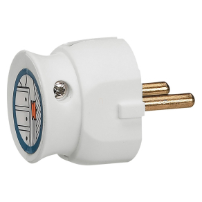   Legrand 2P csatlakozódugó 16A, fehér műanyag, besüllyesztett - 50183