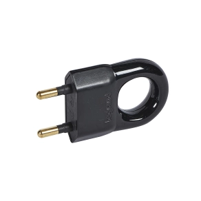 Legrand 2P csatlakozódugó 2, 5A, fekete műanyag - 50309