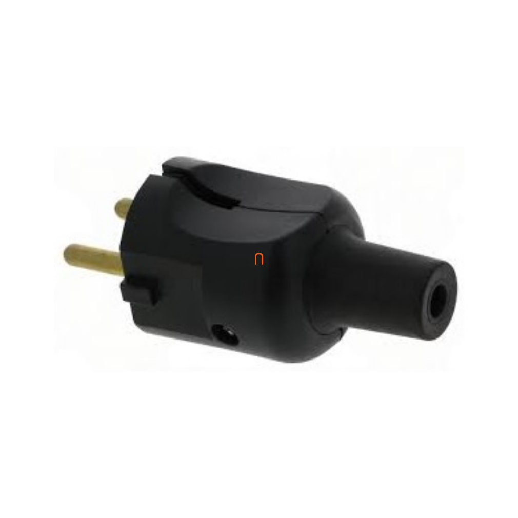 Legrand 050451 2P csatlakozódugó 16A, fekete gumi