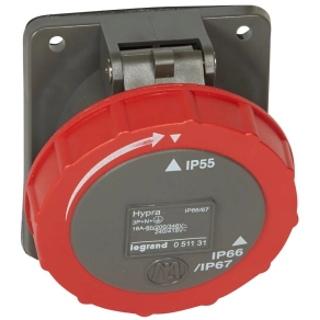   Legrand Hypra Dafb-164k06 400V~ IP66/67-55 rögzíthető aljzat - 51131