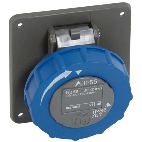   Legrand Hypra Dafbe-162k06 230V~ IP66/67-55 rögzíthető aljzat - 51146