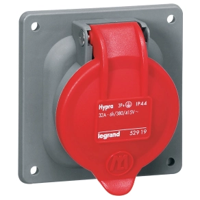   Legrand Hypra Dafbem-323k06 400V~ IP44 rögzíthető aljzat - 52919