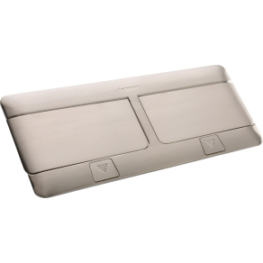   Legrand Pop-up felnyíló süllyesztett doboz 8 (2×4) modul, rozsdamentes acél, üres - 54023