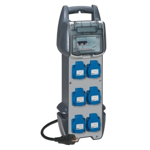 Legrand P17 ipari elosztósor 6x2P+F 16A C 30mA - 58944