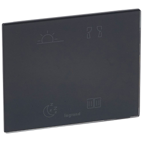   Legrand MyHome-Céliane 4 scenáriós érintős vezérlő, szállodai megoldások 2, feketeüveg - 67275